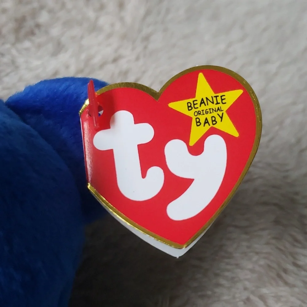 Clubby 🐻 1st Ty Collectors Club Beanie Baby 🐻 Royal Blue Bear 🐻 NWT - Picture 4 of 12